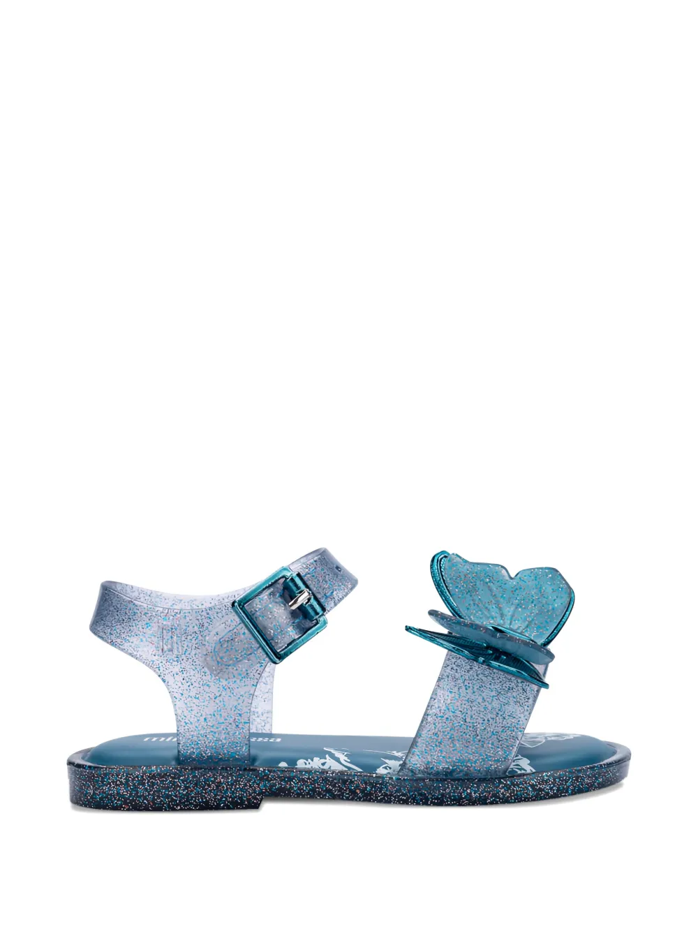 Mini Melissa Fly III glitter sandals - Blu