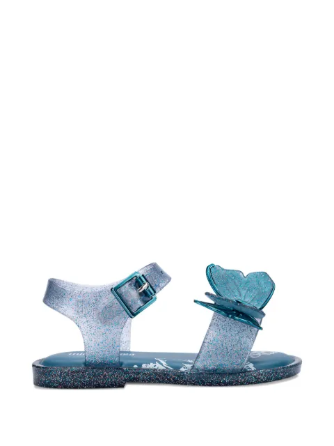 Mini Melissa Fly III glitter sandals