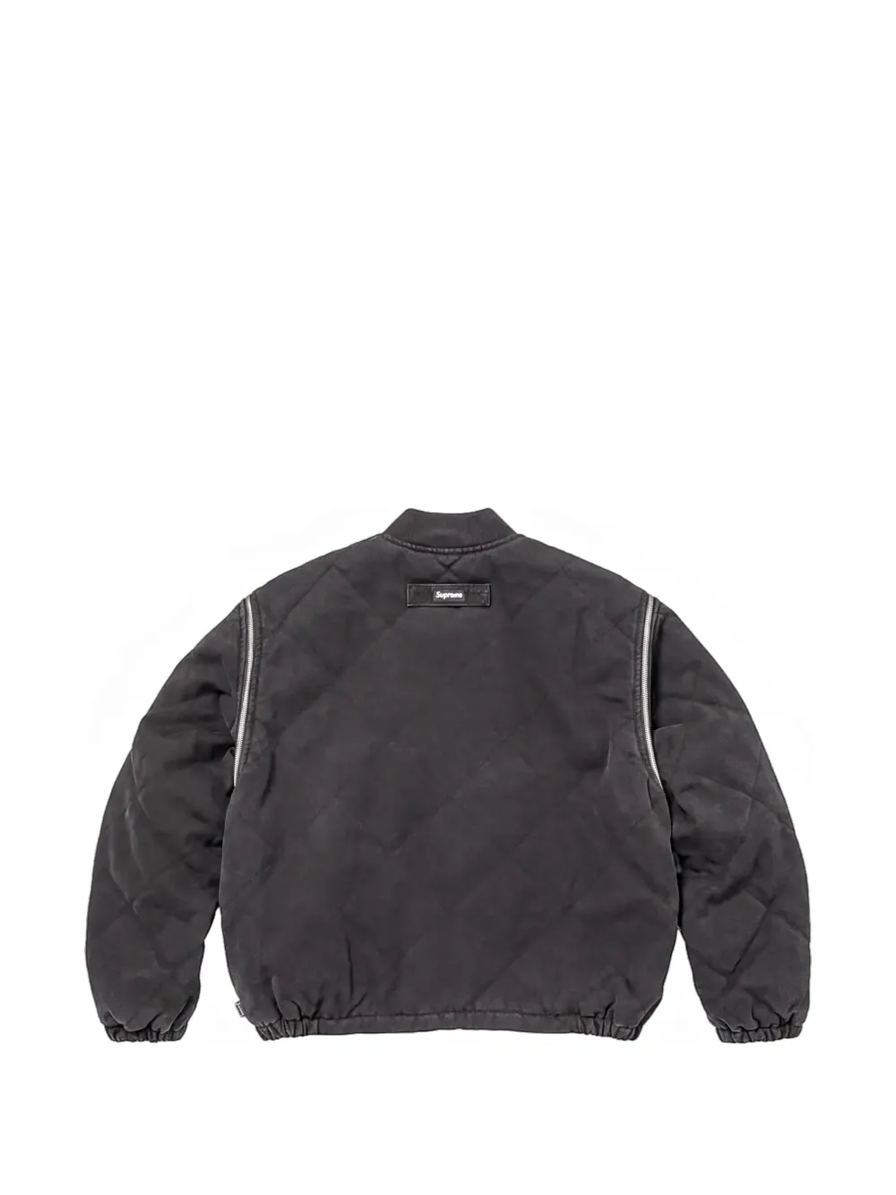 Supreme quilted-design bomber jacket Zwart