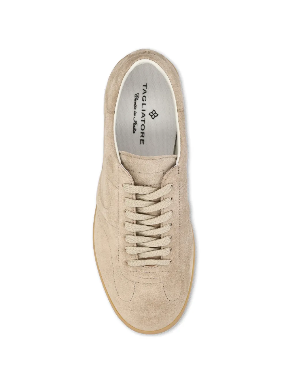 Tagliatore Sneakers met suède vlakken Bruin