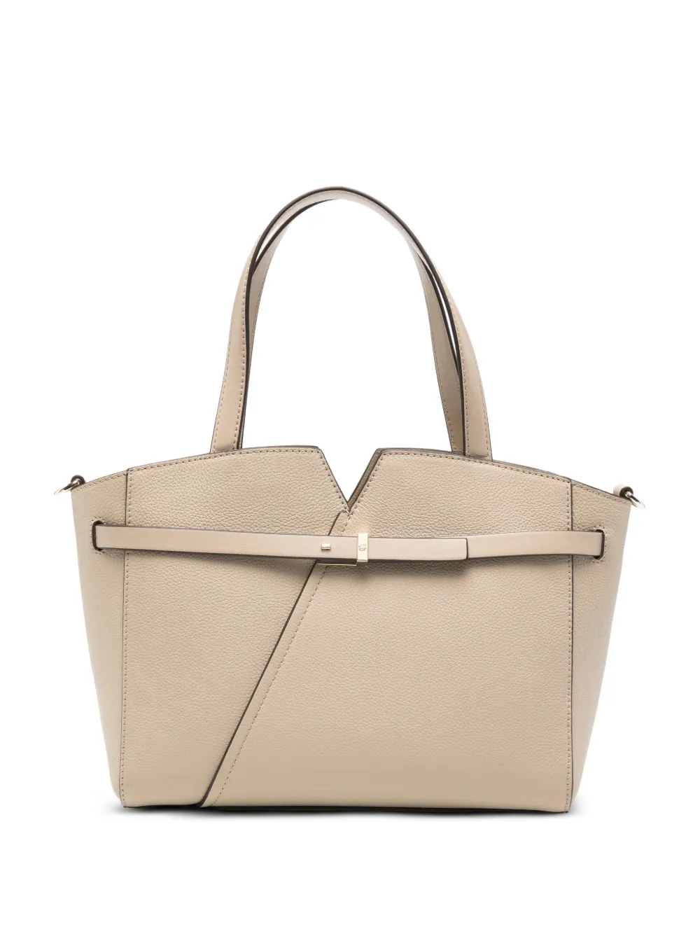 BOSS logo-detail leather shoulder bag - Toni neutri