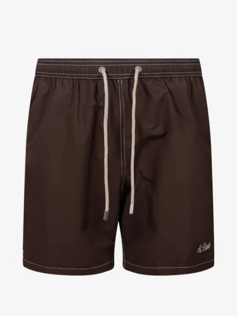 MC2 Saint Barth Patmos logo-embroidered swim shorts