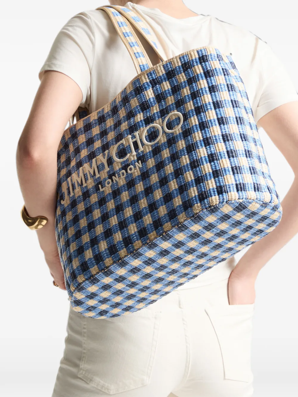 Jimmy Choo East-West shopper Blauw