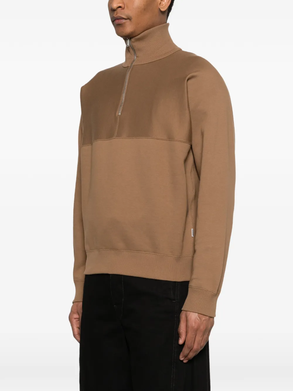 Jil Sander Sweater met korte rits Bruin