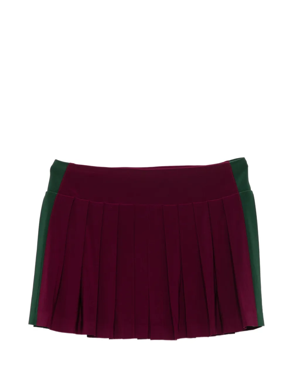 Norma Kamali pleated mini skirt - Violett