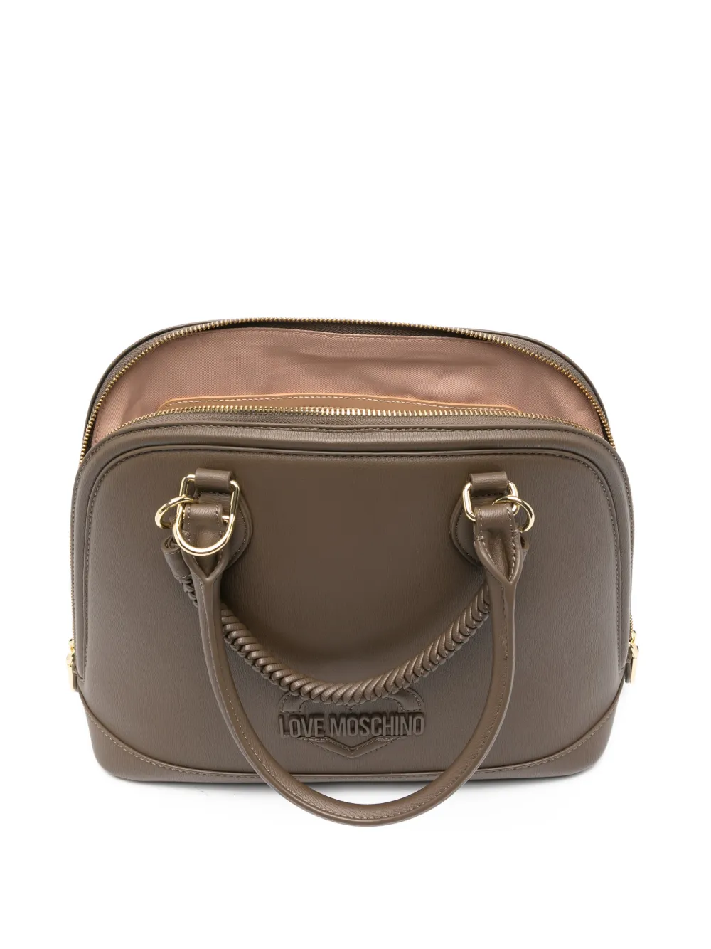 Love Moschino Schoudertas met logo Grijs