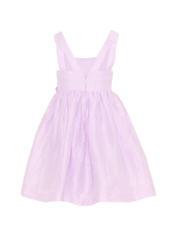 open lace back dress Mayoral-Younger Girls Pink Cherry Dress main image 0