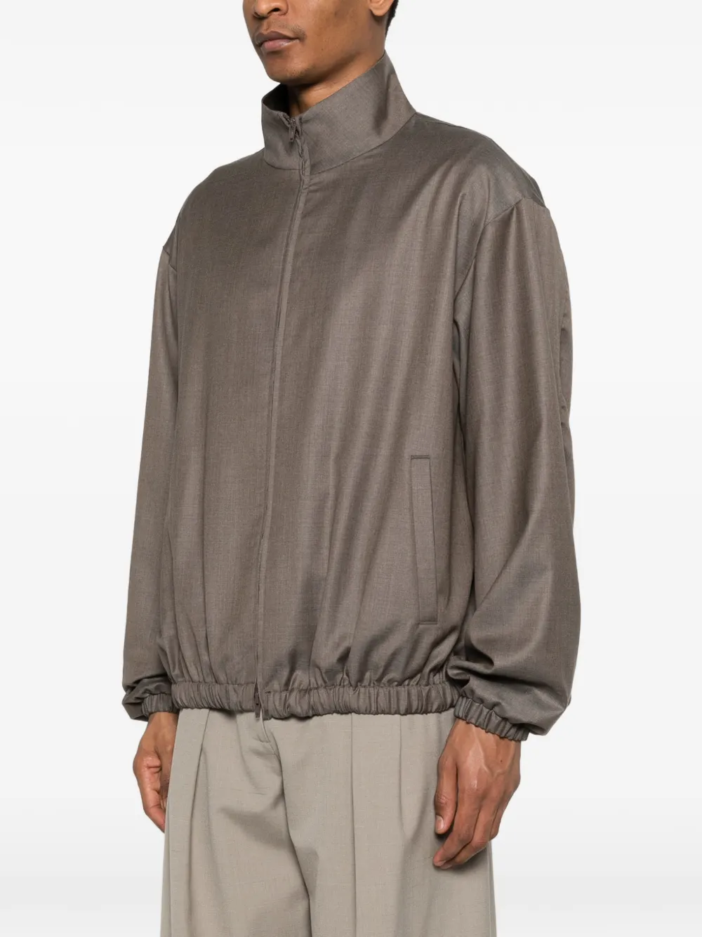  Ssstein Zip-up Wool Jacket - Grey 