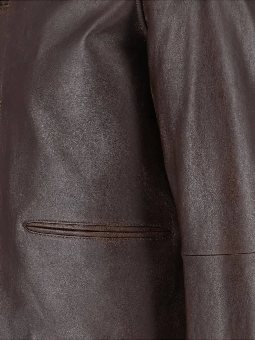  Tonywack Leather Jacket - Brown 