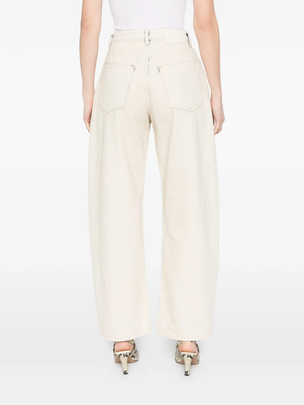 Erika Cavallini Boyfriend jeans Beige