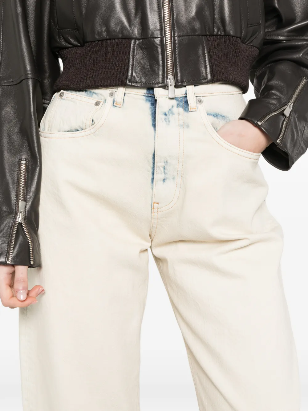 Erika Cavallini Boyfriend jeans Beige