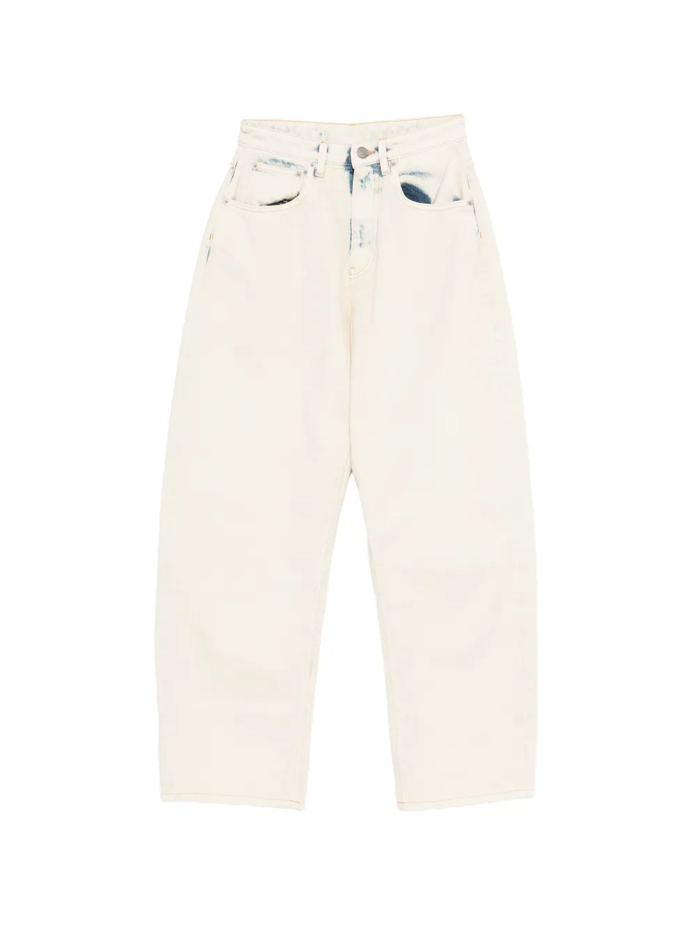 Erika Cavallini faded boyfriend jeans - Nude