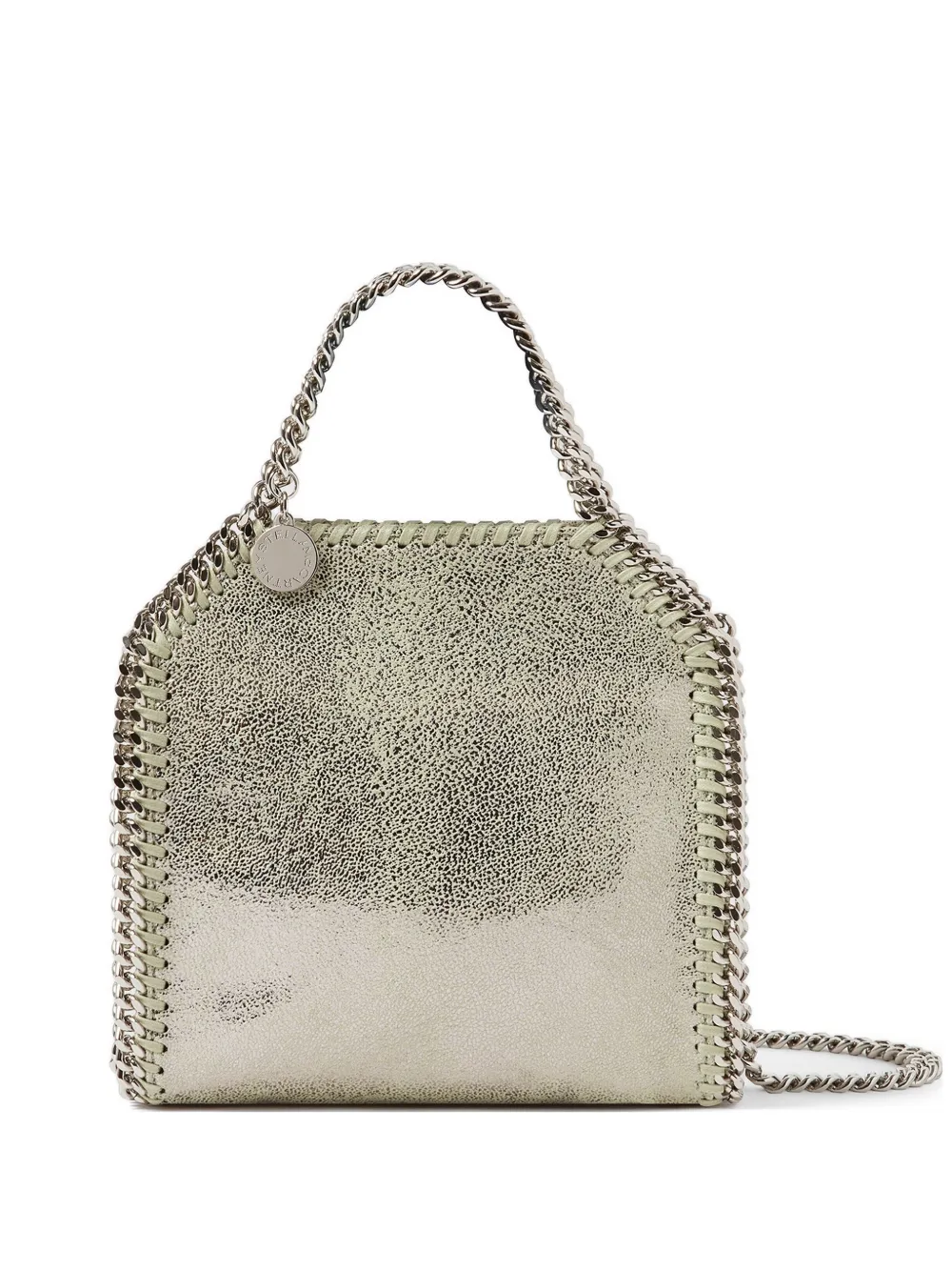 Stella McCartney Falabella Tiny chain handle tote bag - Argento