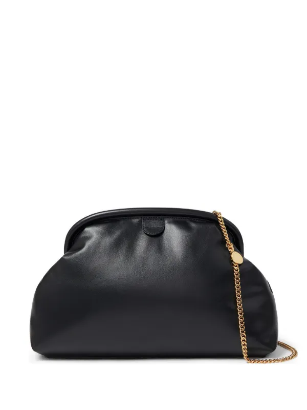 Stella McCartney Falabella Padded Soft Clutch in Black