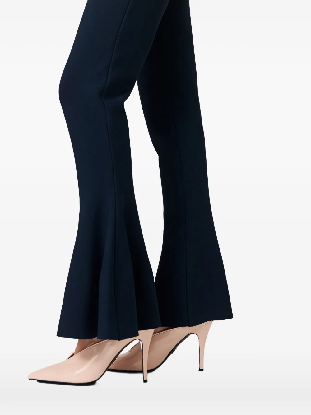 Stella McCartney Compact gebreide peplum broek Blauw