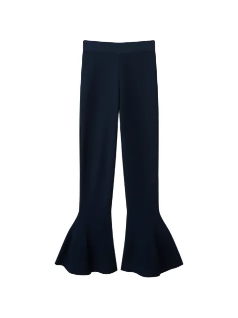 Stella McCartney pantalones tejidos compactos con peplum
