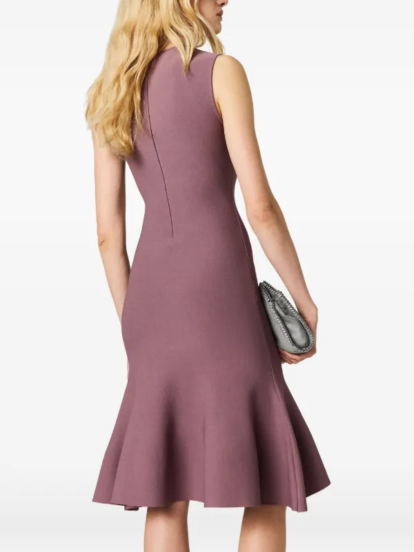 stella mccartney purple dress Stella Mccartney Magnolia Dress In Purple In Grape - 40% Off