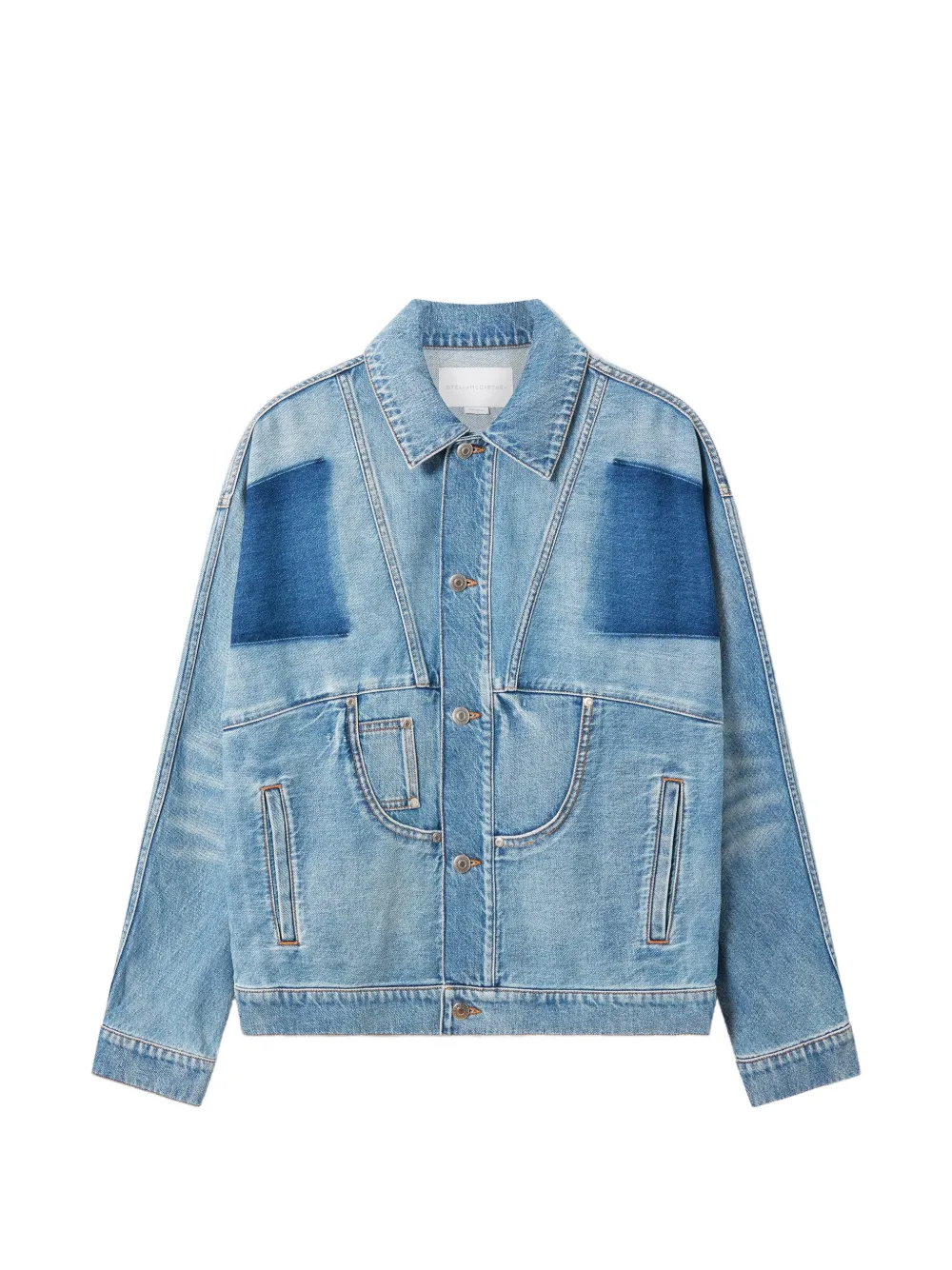 Stella McCartney panelled cotton jacket - Blu