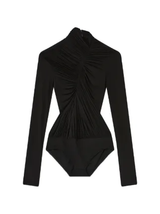  Stella McCartney ボディスーツ Sサイズ Stella McCartney ドレープ ボディスーツ | ブラック | FARFETCH JP
