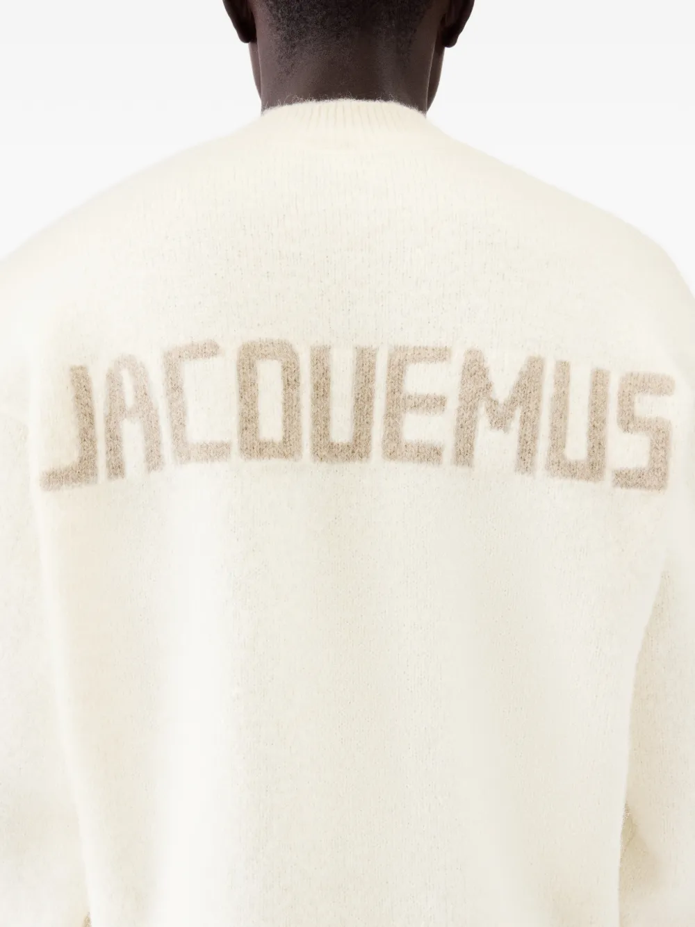 Jacquemus The Pavane gebreide trui Beige