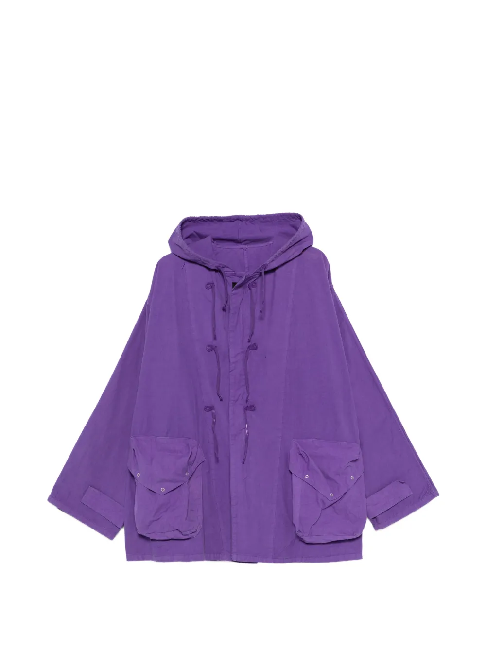 A.N.G.E.L.O. Vintage Upcycling hooded coat - Viola