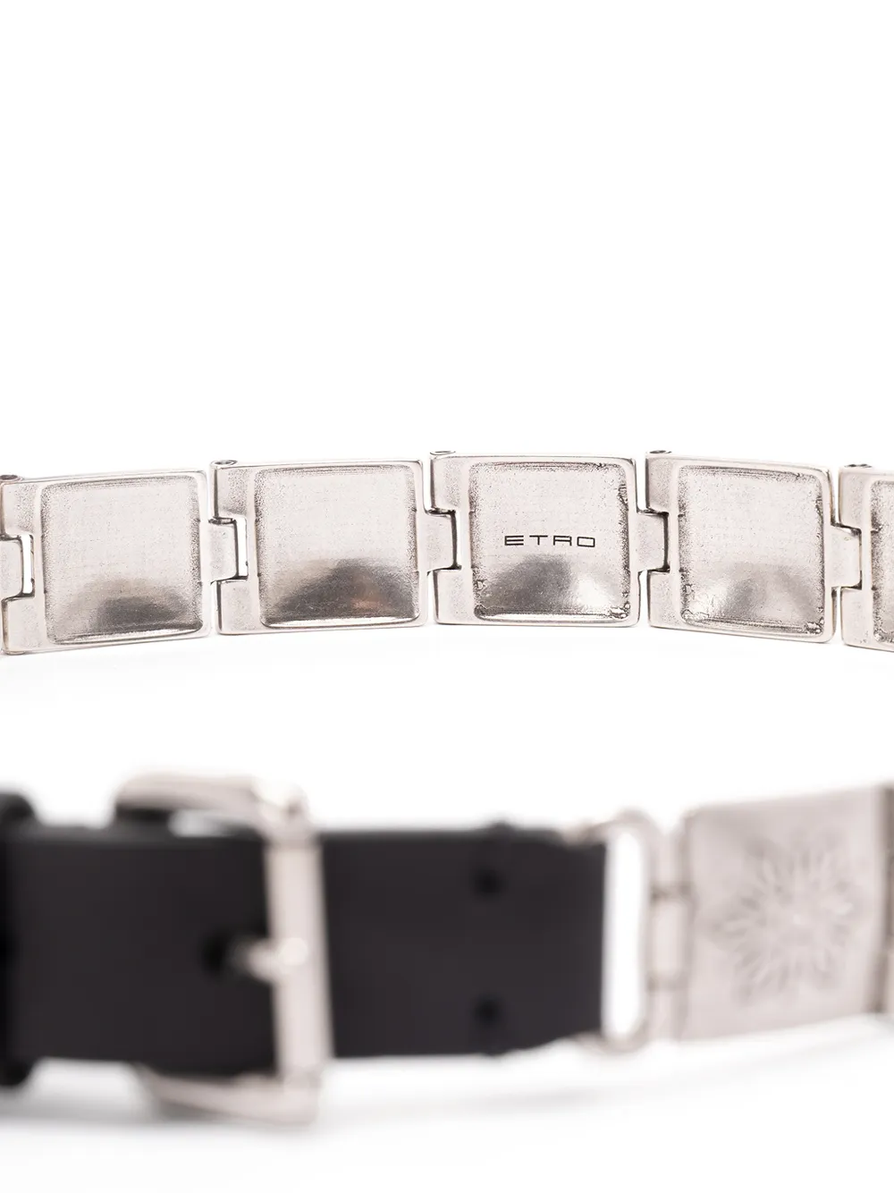  Etro Engraved-detail Belt - Silver 