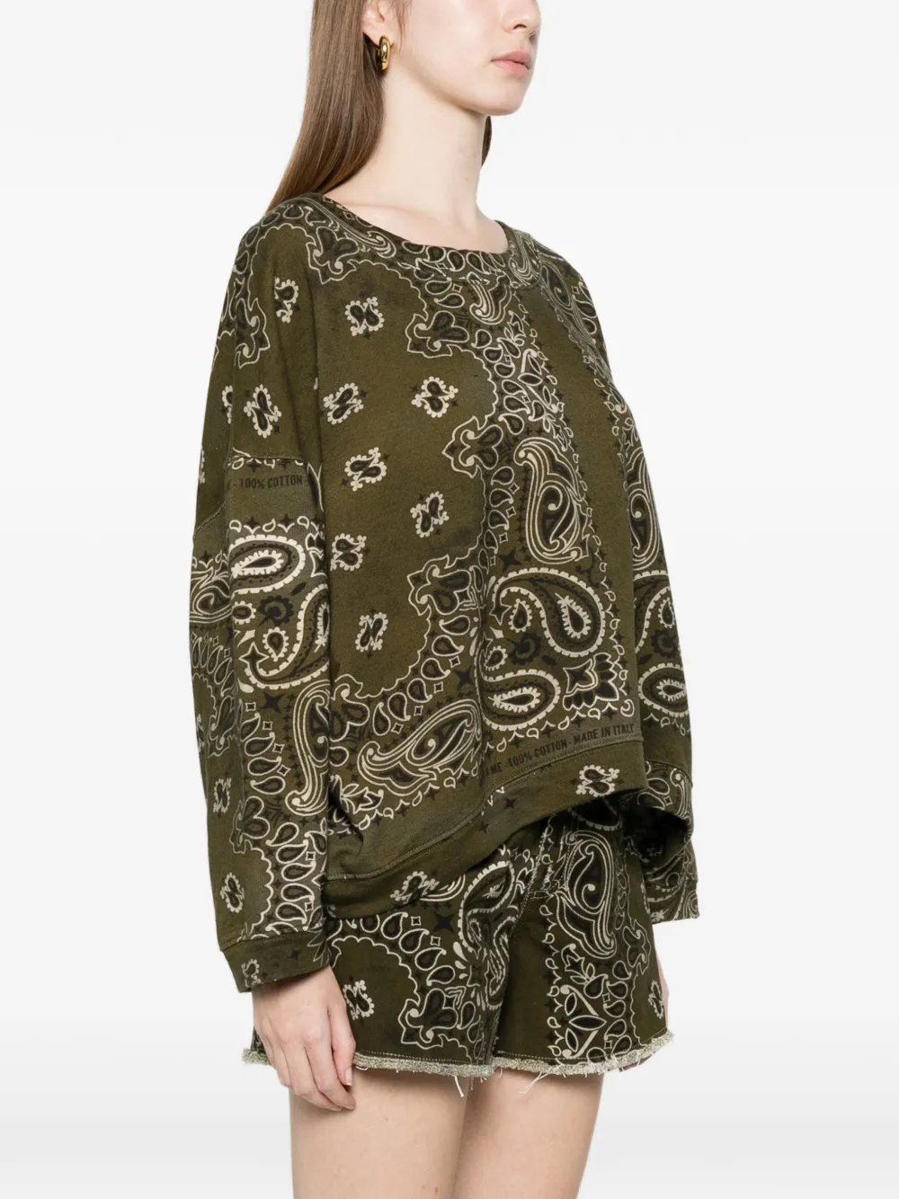 Paisley-Print Sweatshirt