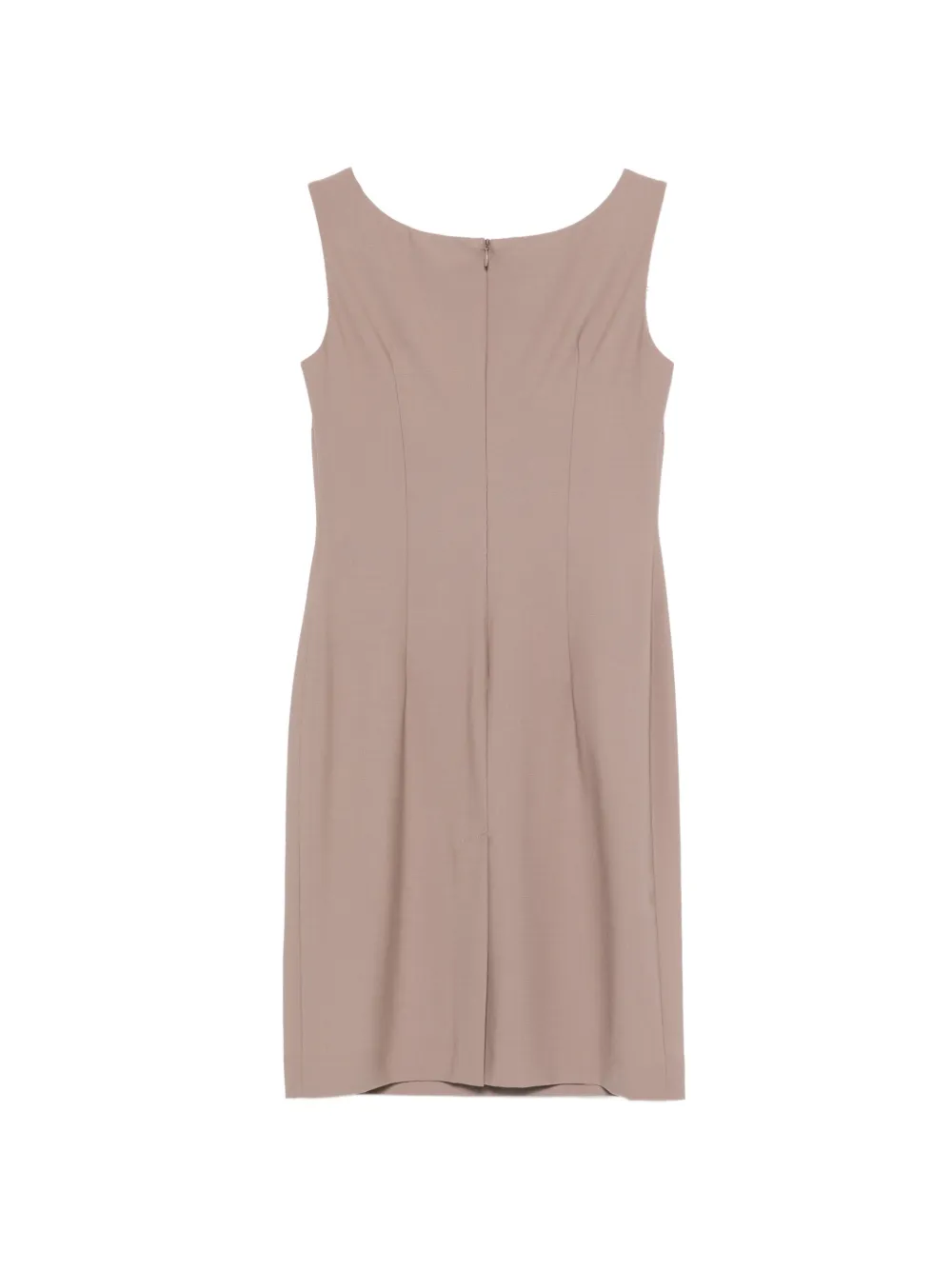 Tagliatore Mouwloze mini-jurk Beige