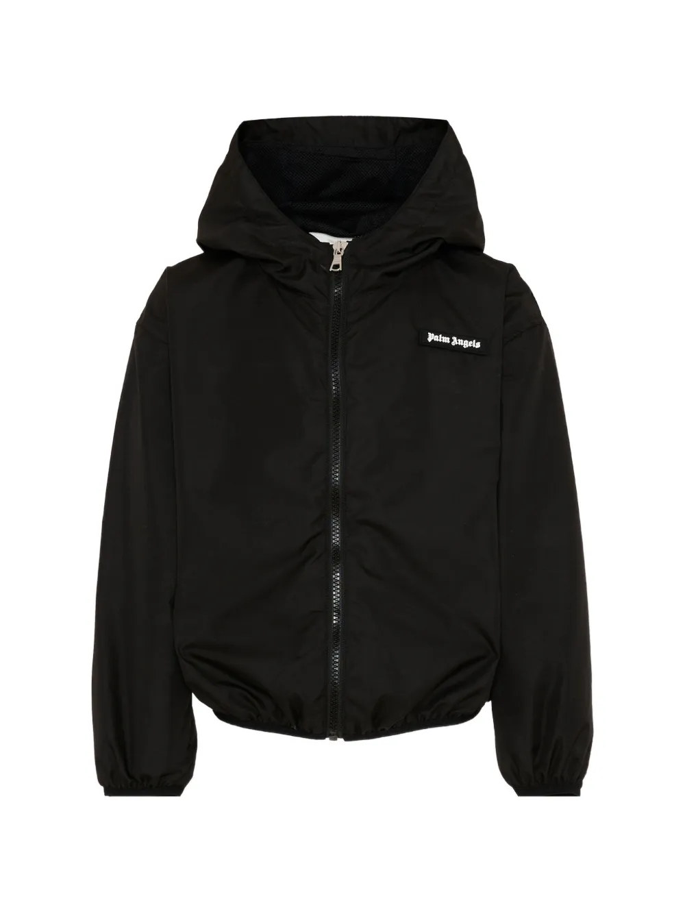 Palm Angels Kids logo-print hooded jacket - Black