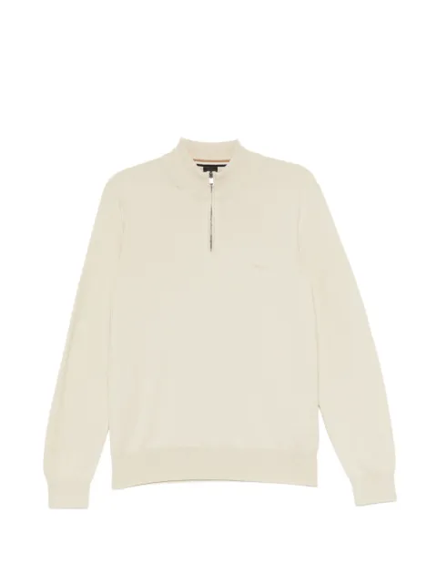 BOSS jersey con media cremallera