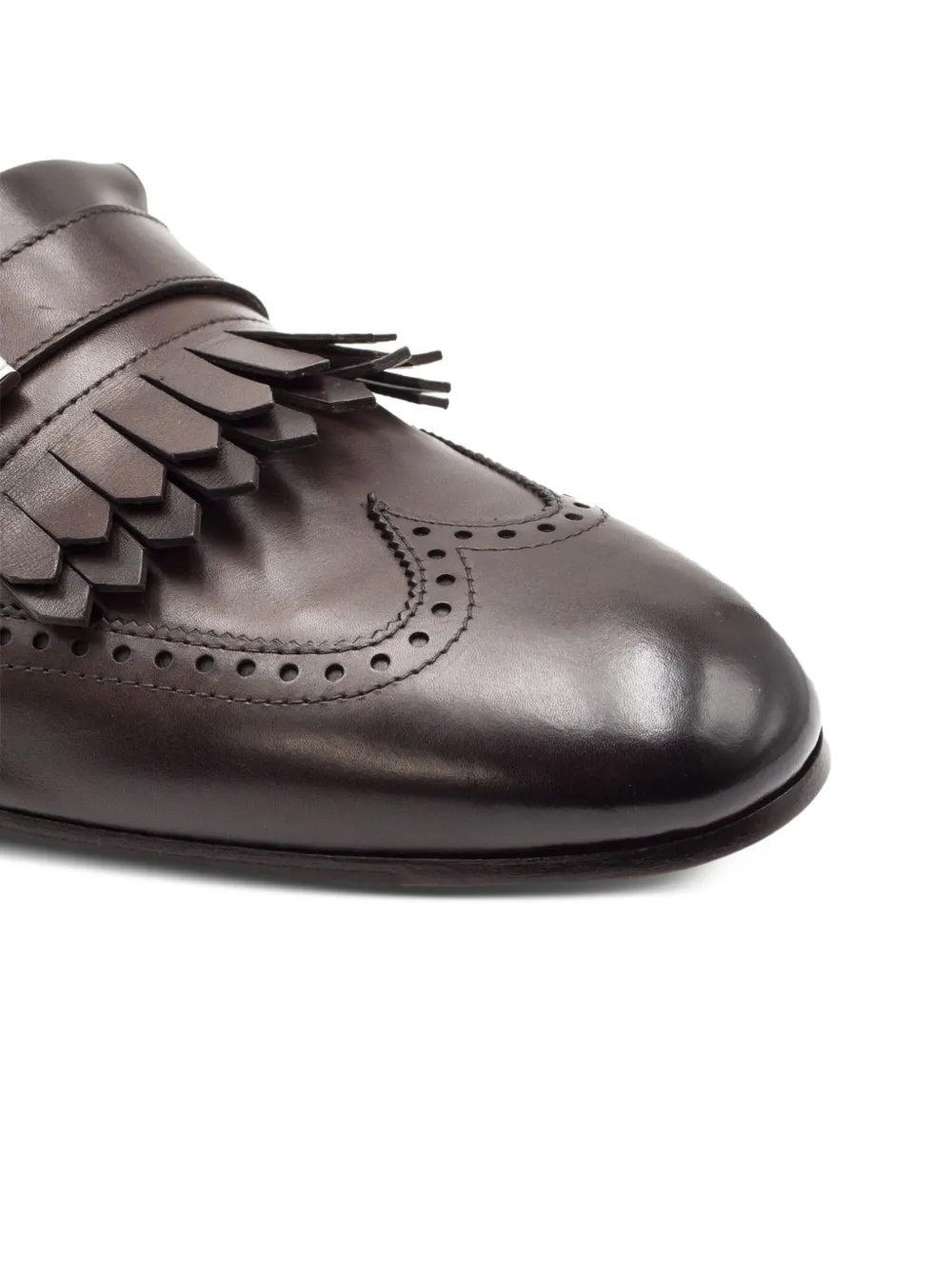 Doucal's Gespschoenen met franje Bruin