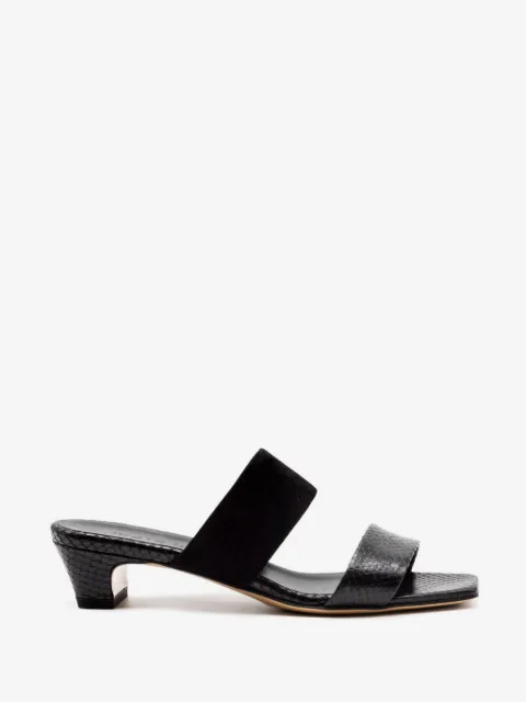mara bini snakeskin-effect strap sandals