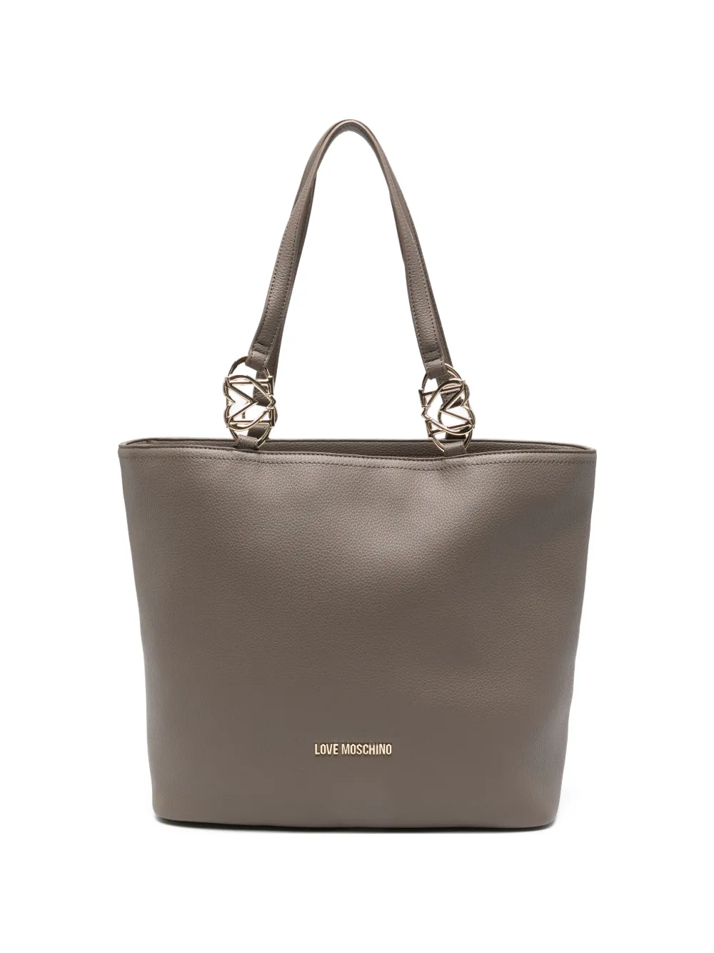 Love Moschino logo-detail shoulder bag - Grigio