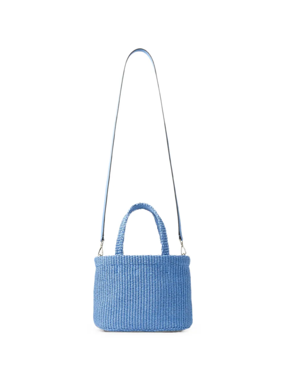 Jimmy Choo Beach East-West geweven mini-tas Blauw