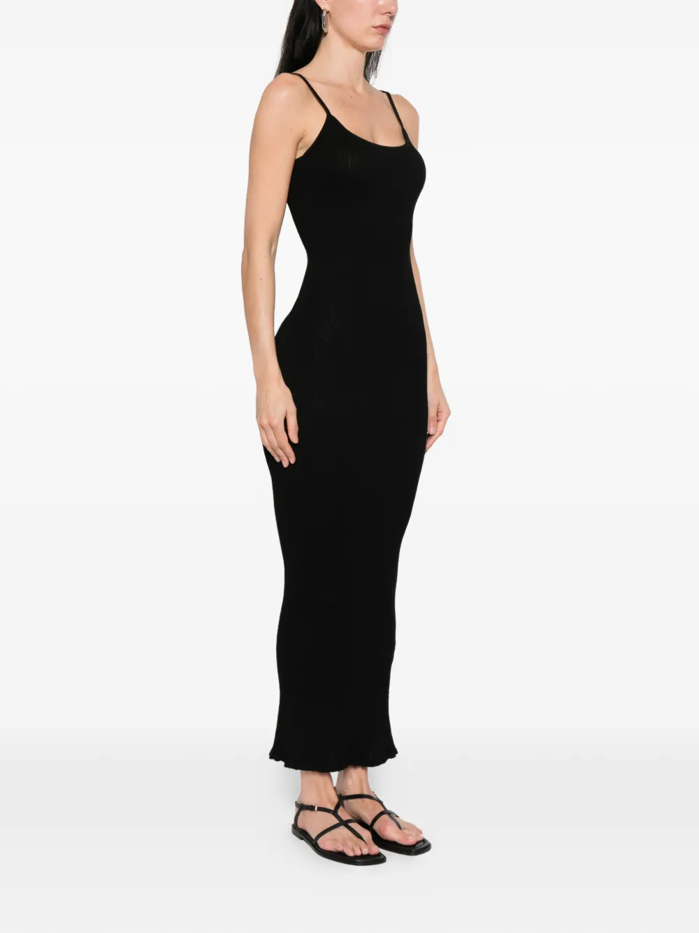  Erika Cavallini Spaghetti-strap Midi Dress - Black 