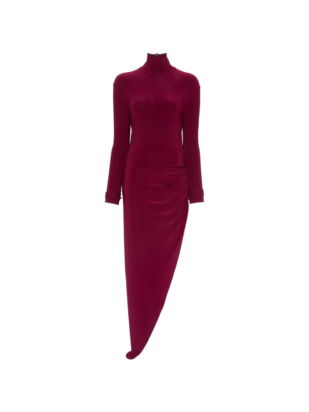 Norma Kamali ruched asymmetric-hem dress - Viola