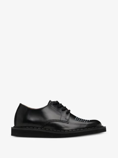 George Cox zapatos derby con texto estampado