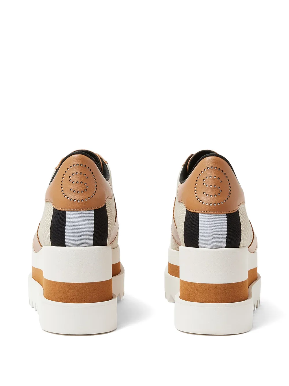 Stella McCartney lace-up platform sneakers Beige