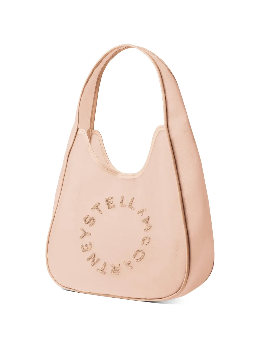 Stella McCartney Grote shopper met logo mesh Roze