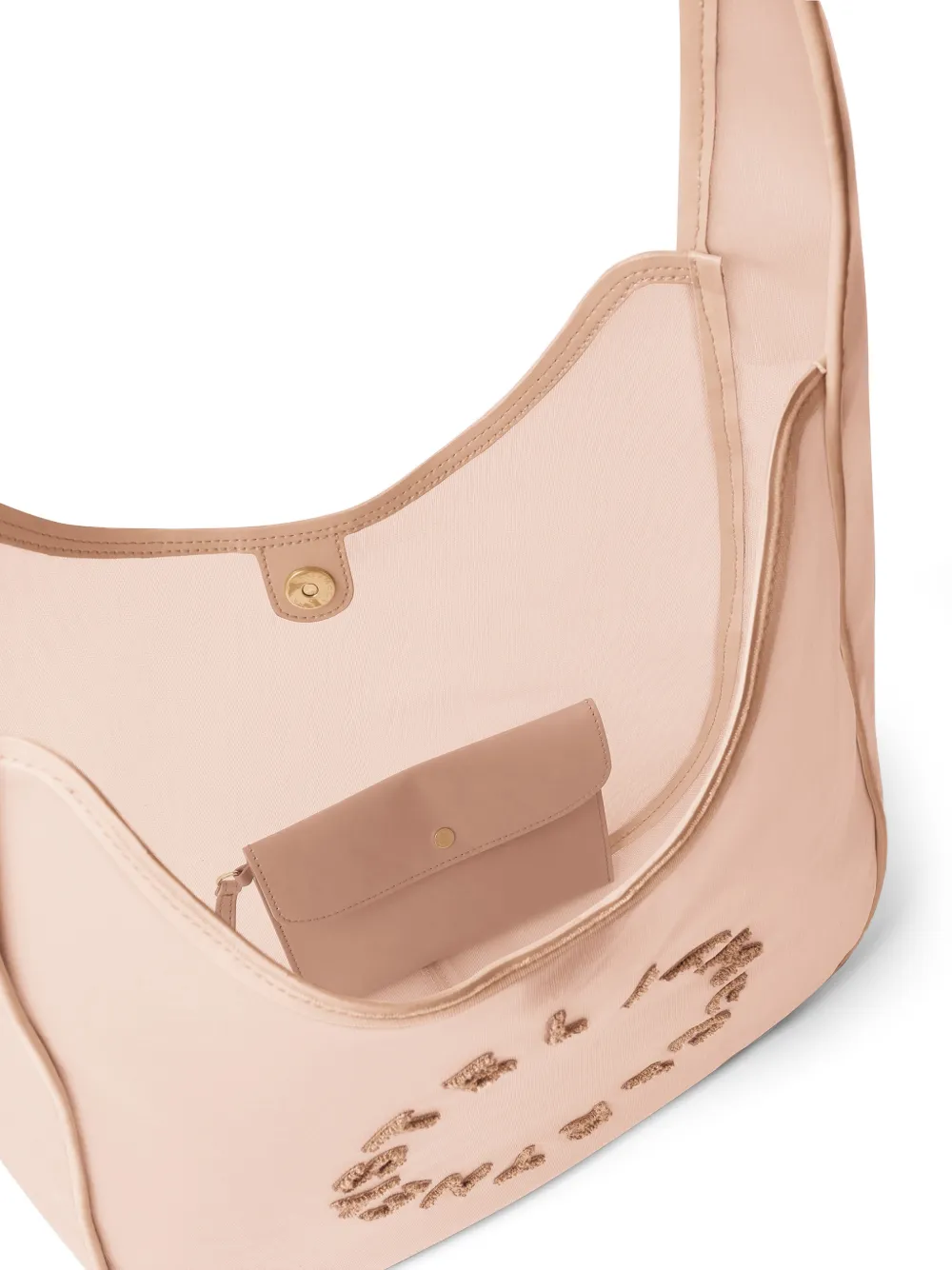 Stella McCartney Grote shopper met logo mesh Roze
