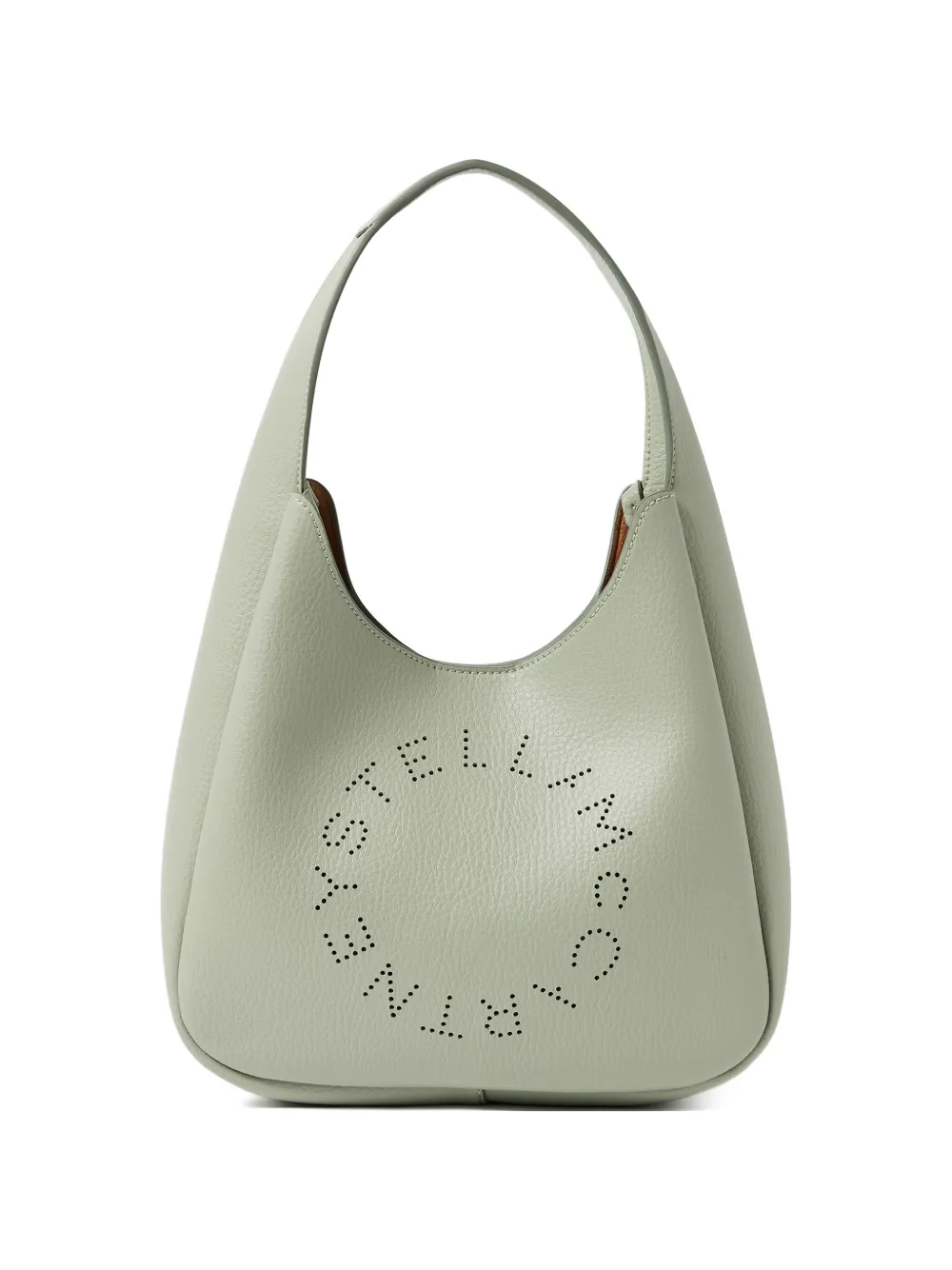 Stella McCartney Borsa a spalla piccola con logo - Verde