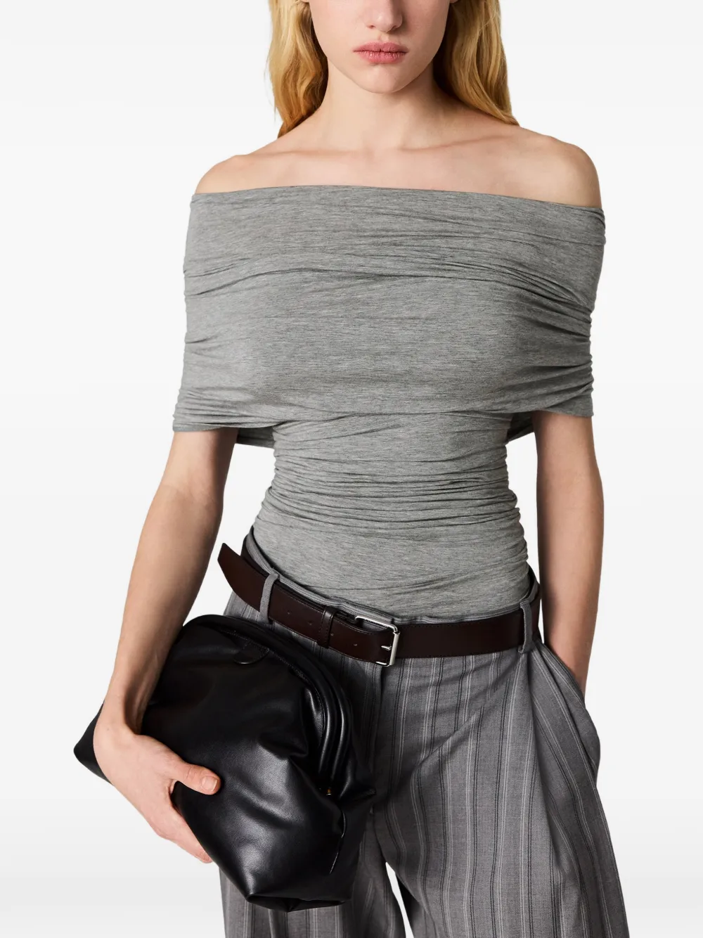 Stella Mccartney Off-shoulder Blouse - Grey 