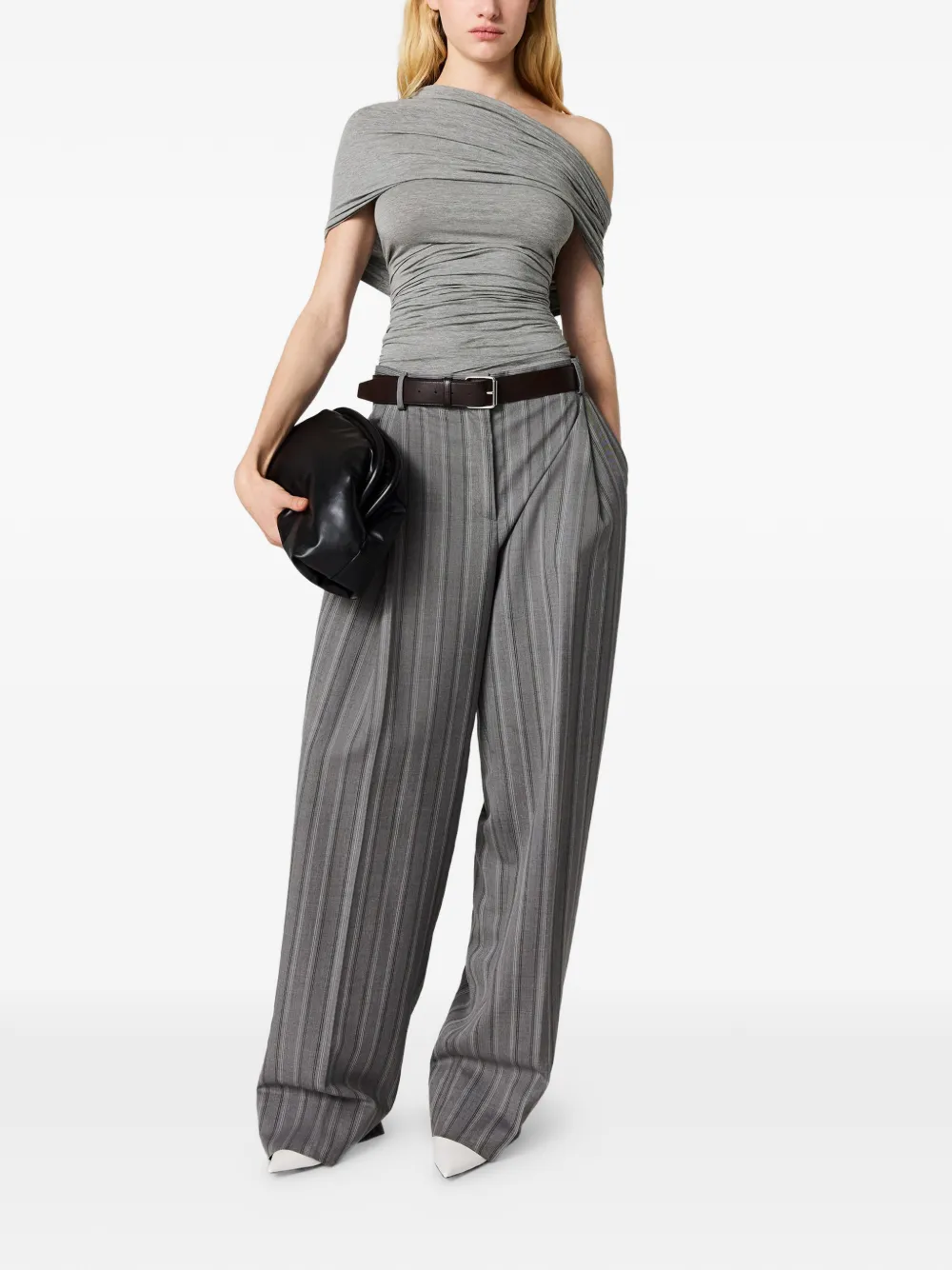  Stella Mccartney Off-shoulder Blouse - Grey 