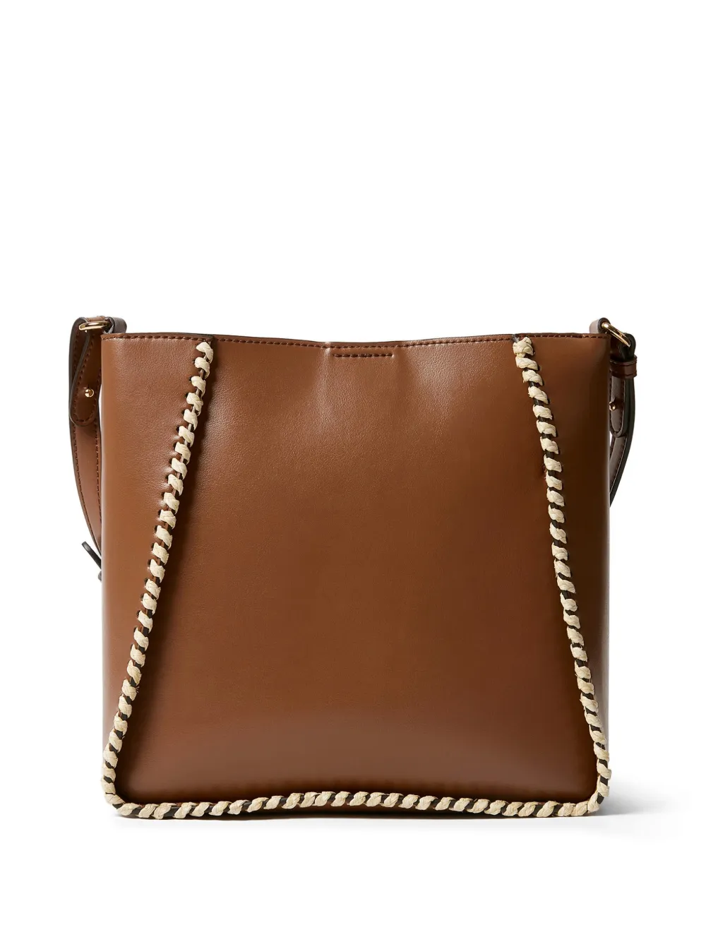 Stella McCartney Uitgesneden schoudertas met logo Bruin
