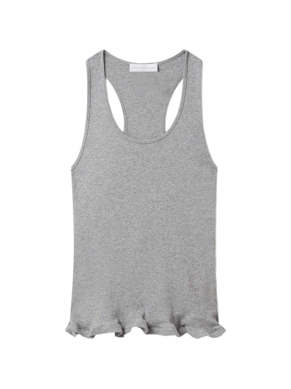 Stella McCartney ruffled-hem tank top - Grau