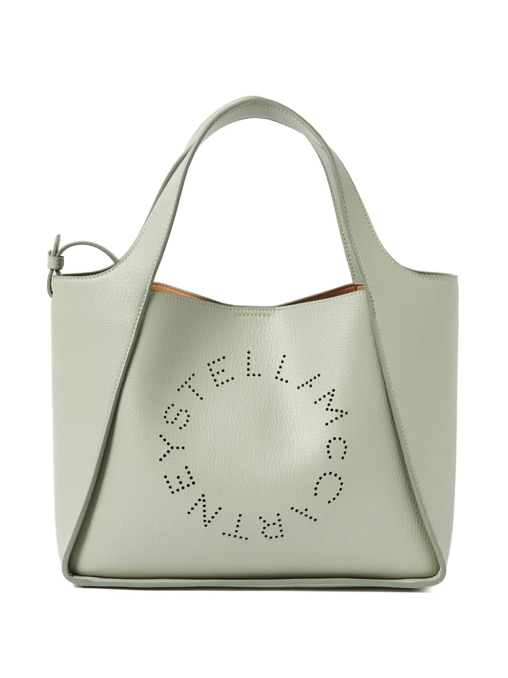 Stella McCartney Borsa a spalla con logo - Verde