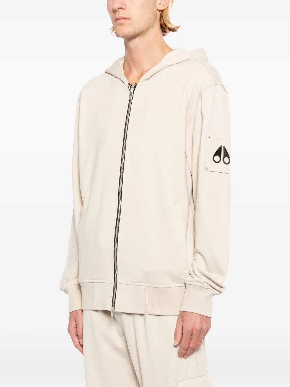 Moose Knuckles Hoodie met rits Beige