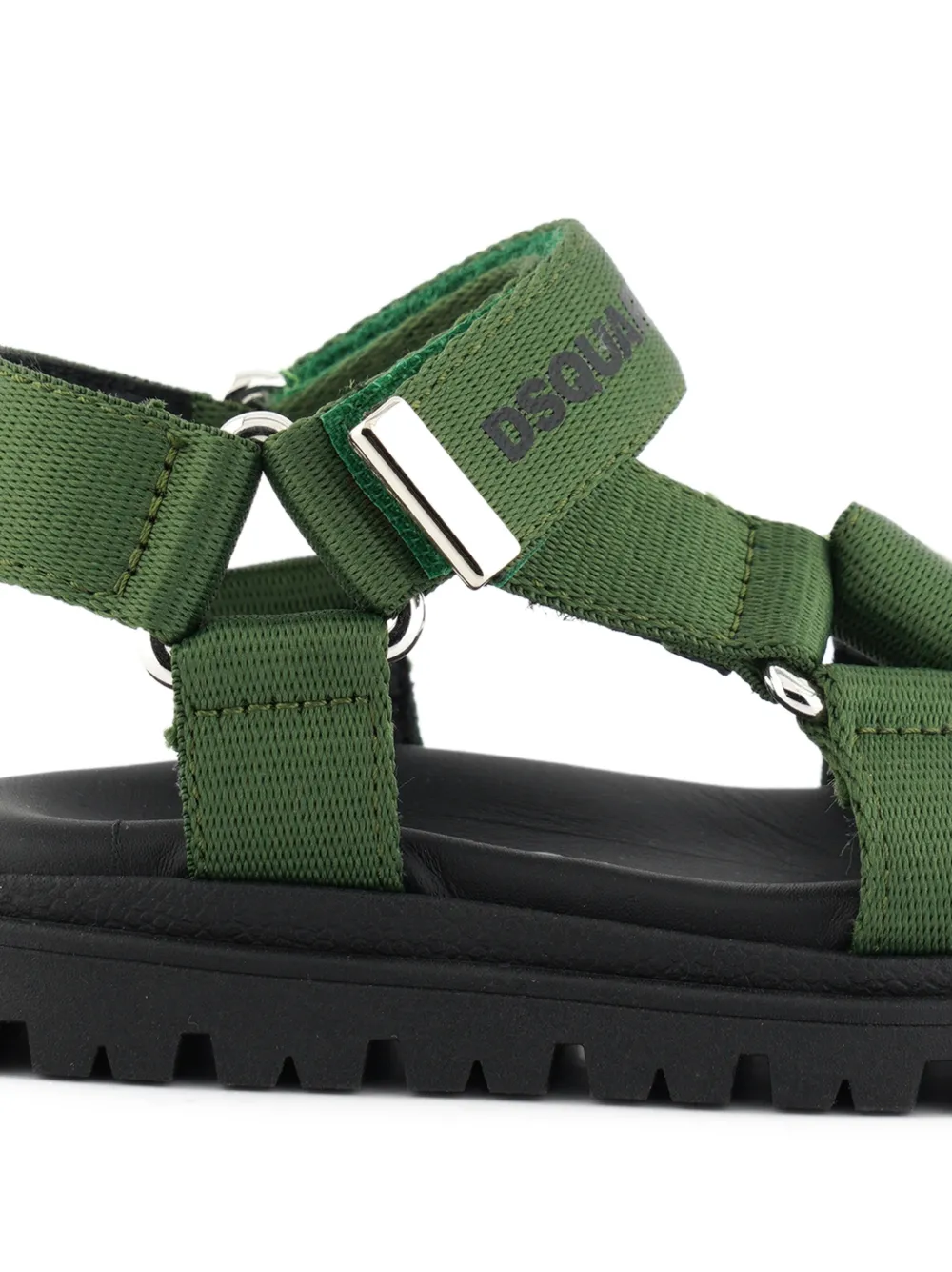  Dsquared2 Kids Logo-strap Sandals - Green 