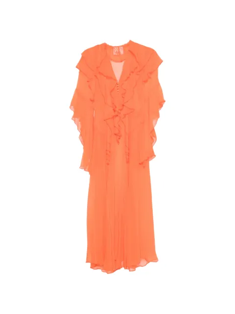 Erika Cavallini vestido midi con volantes