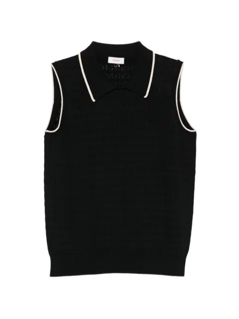 Agnona sleveeless perforated vest
